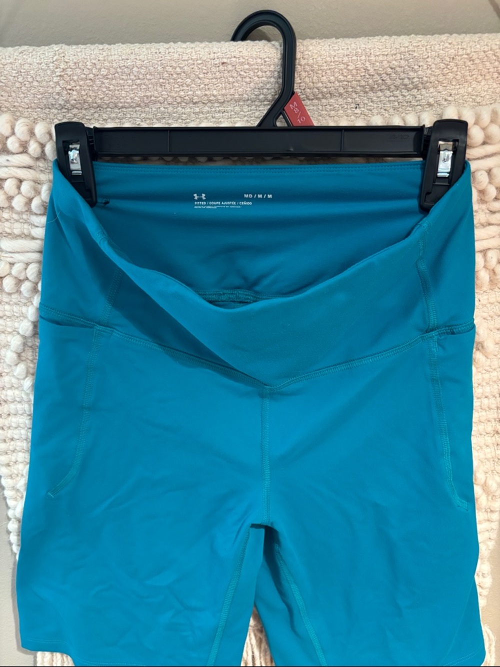 Under Armour Teal V-Front High-Rise Performance Shorts
